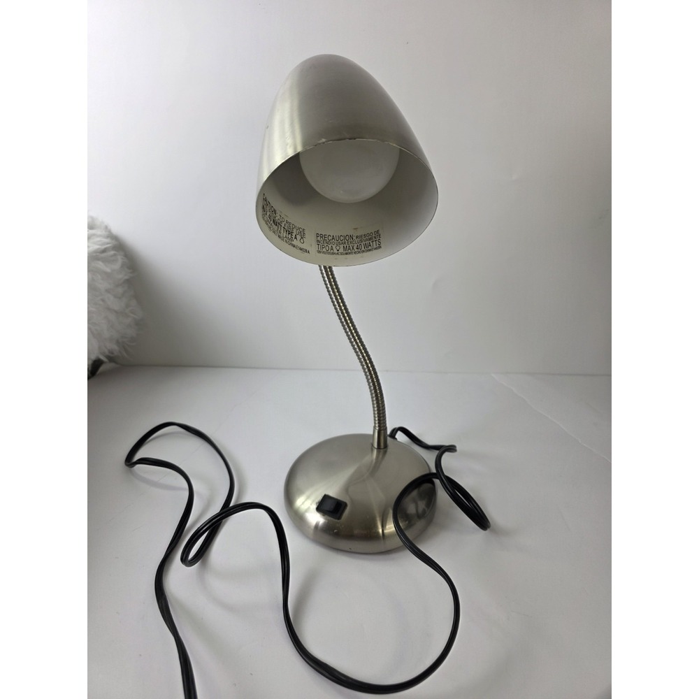 Brushed‎ Silver Desk Lamp